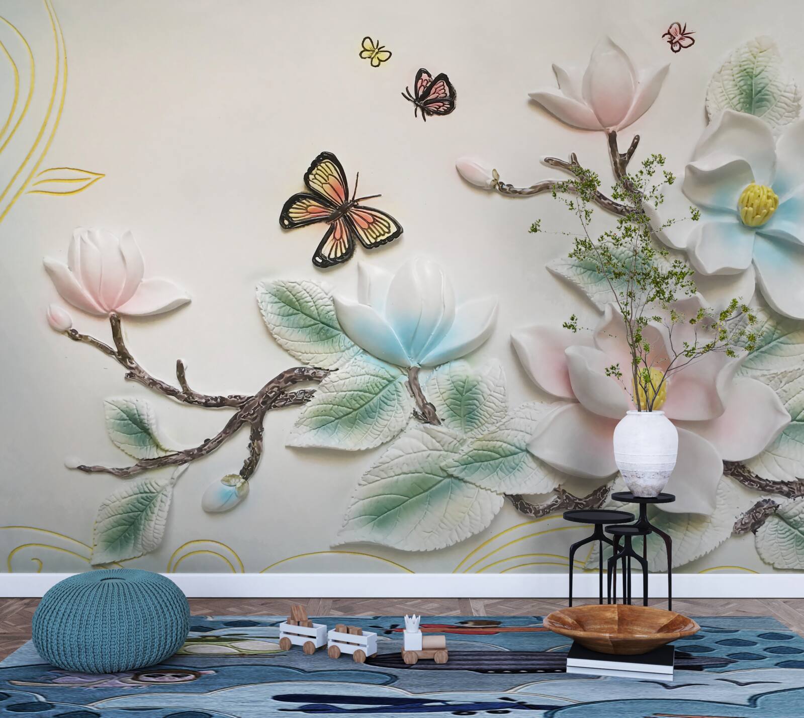 Fototapeta magnólia otvorila svoje kvety moliam