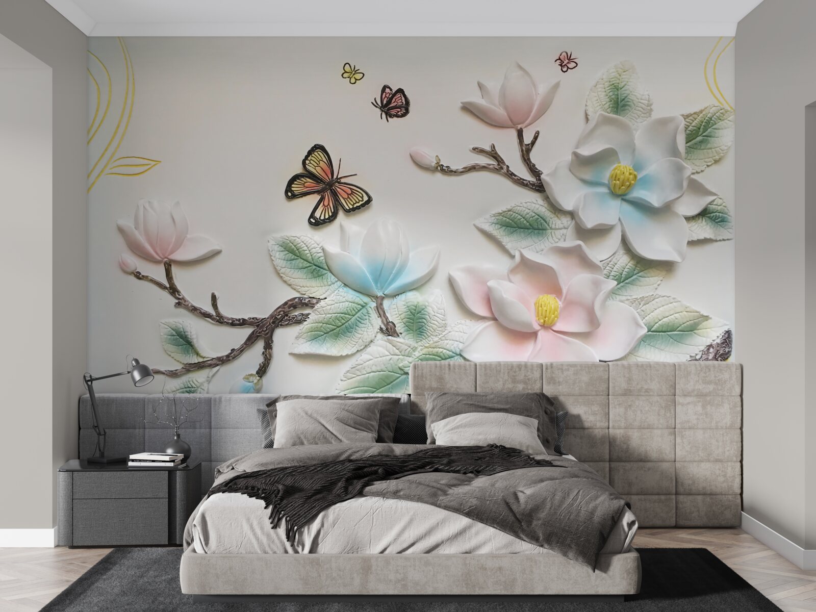 Fototapeta magnólia otvorila svoje kvety moliam