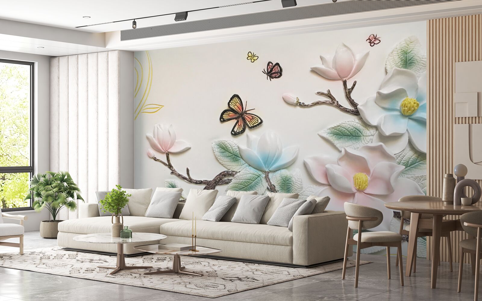 Fototapeta magnólia otvorila svoje kvety moliam