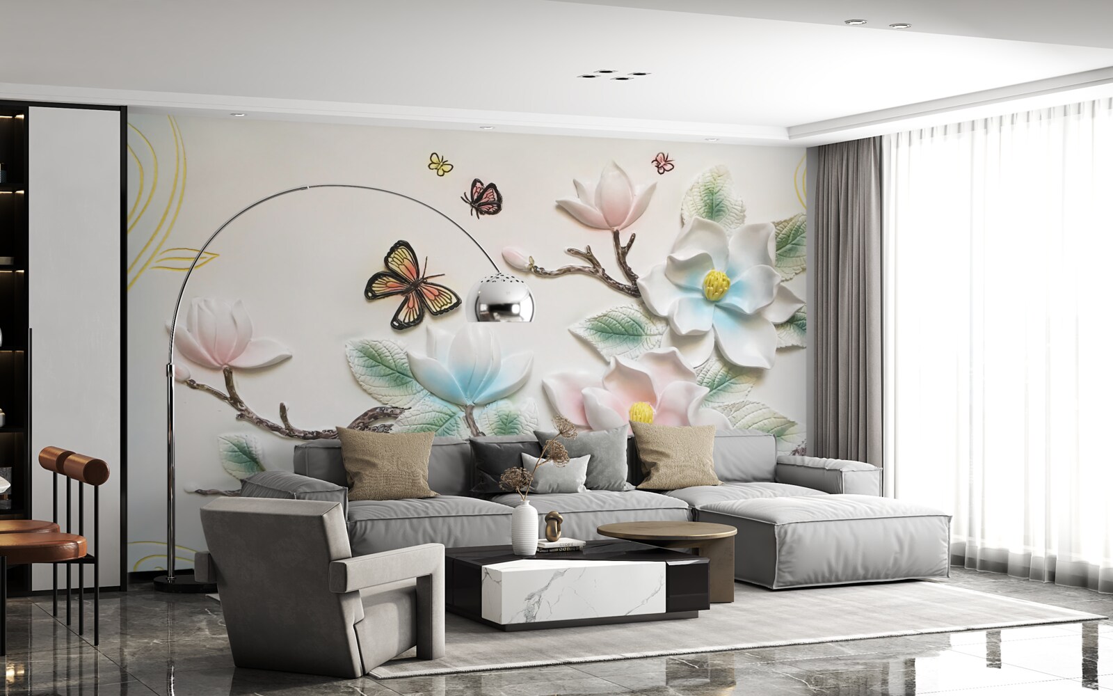 Fototapeta magnólia otvorila svoje kvety moliam