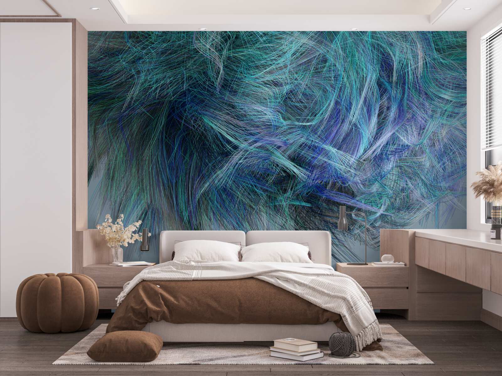 Fototapeta nezvyčajná kytica z viacfarebného peria