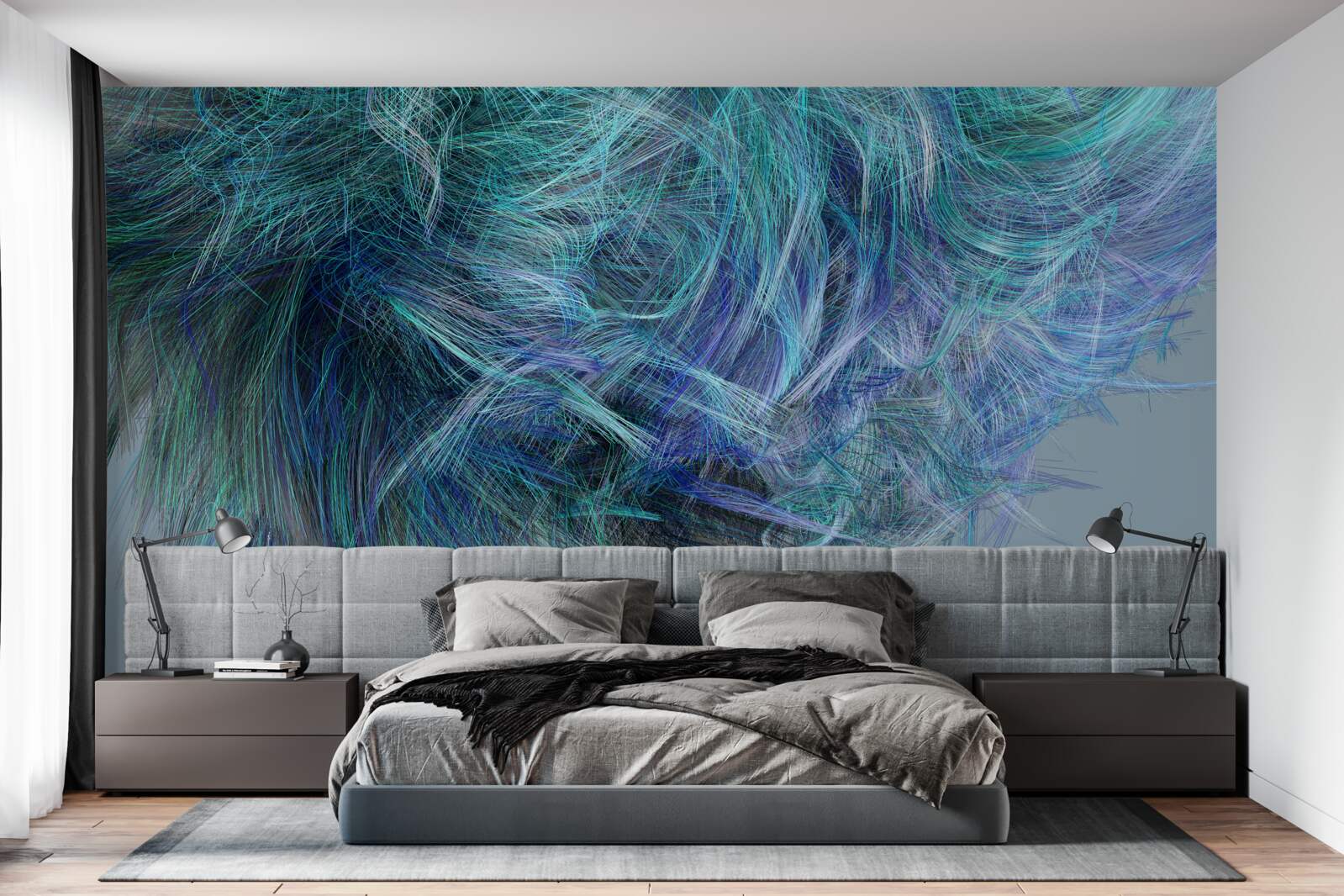 Fototapeta nezvyčajná kytica z viacfarebného peria