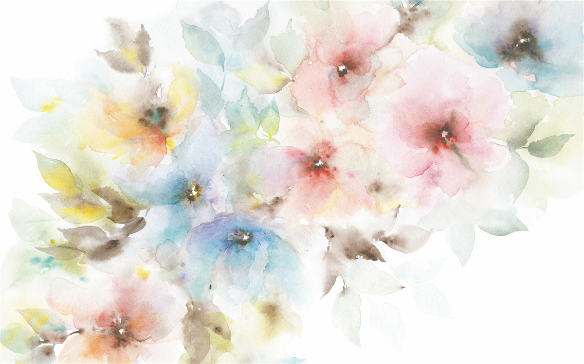 Fototapeta svetlé letné púčiky kvitnú na jednom konári