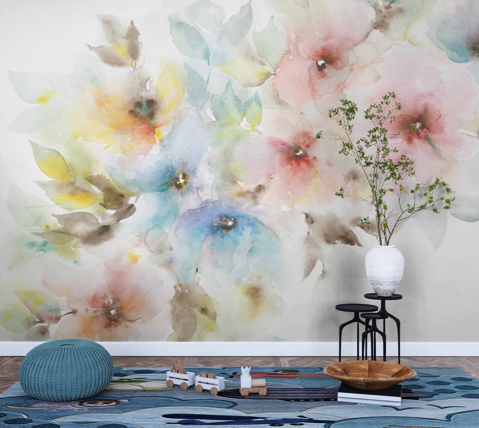 Fototapeta svetlé letné púčiky kvitnú na jednom konári