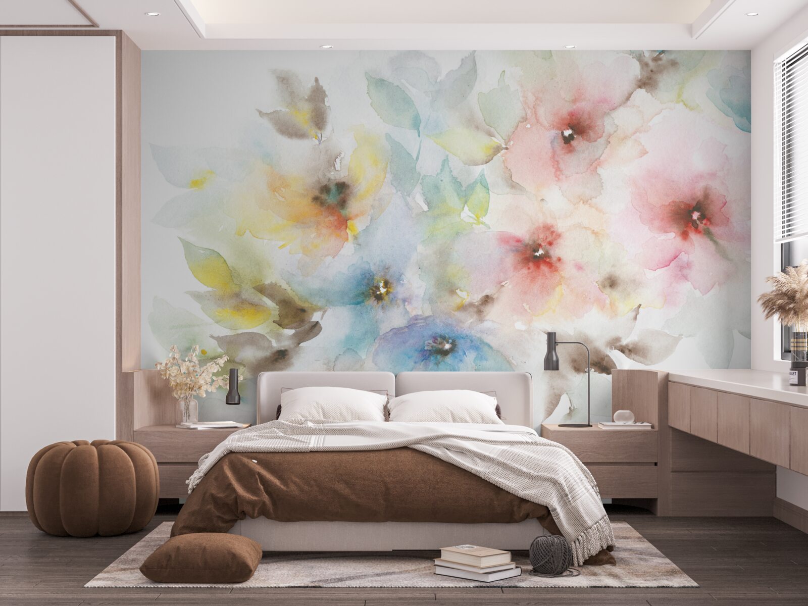 Fototapeta svetlé letné púčiky kvitnú na jednom konári