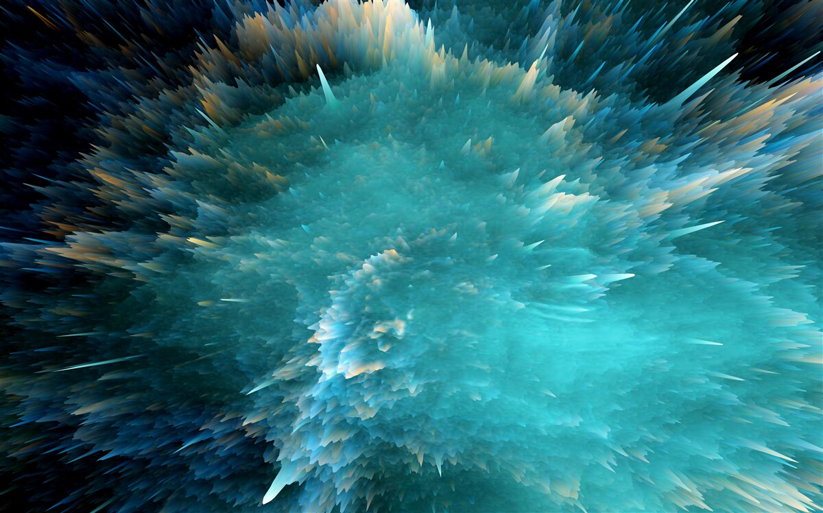 Fototapeta záblesk živej tyrkysovej pigmentácie