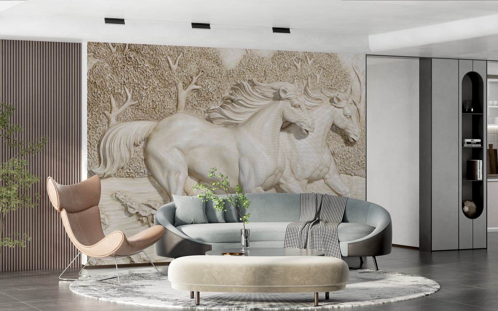 Fototapeta kone cválajú