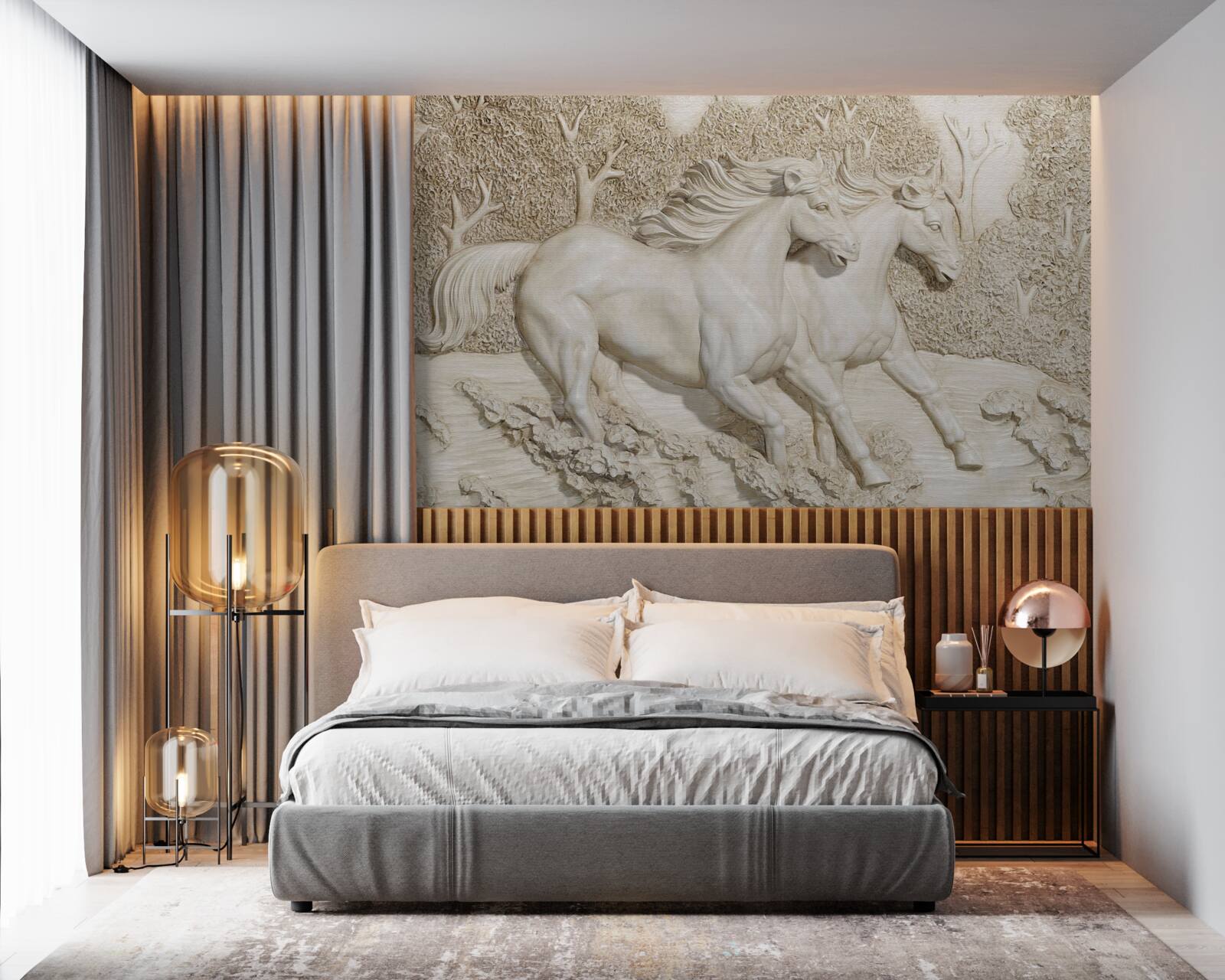 Fototapeta kone cválajú