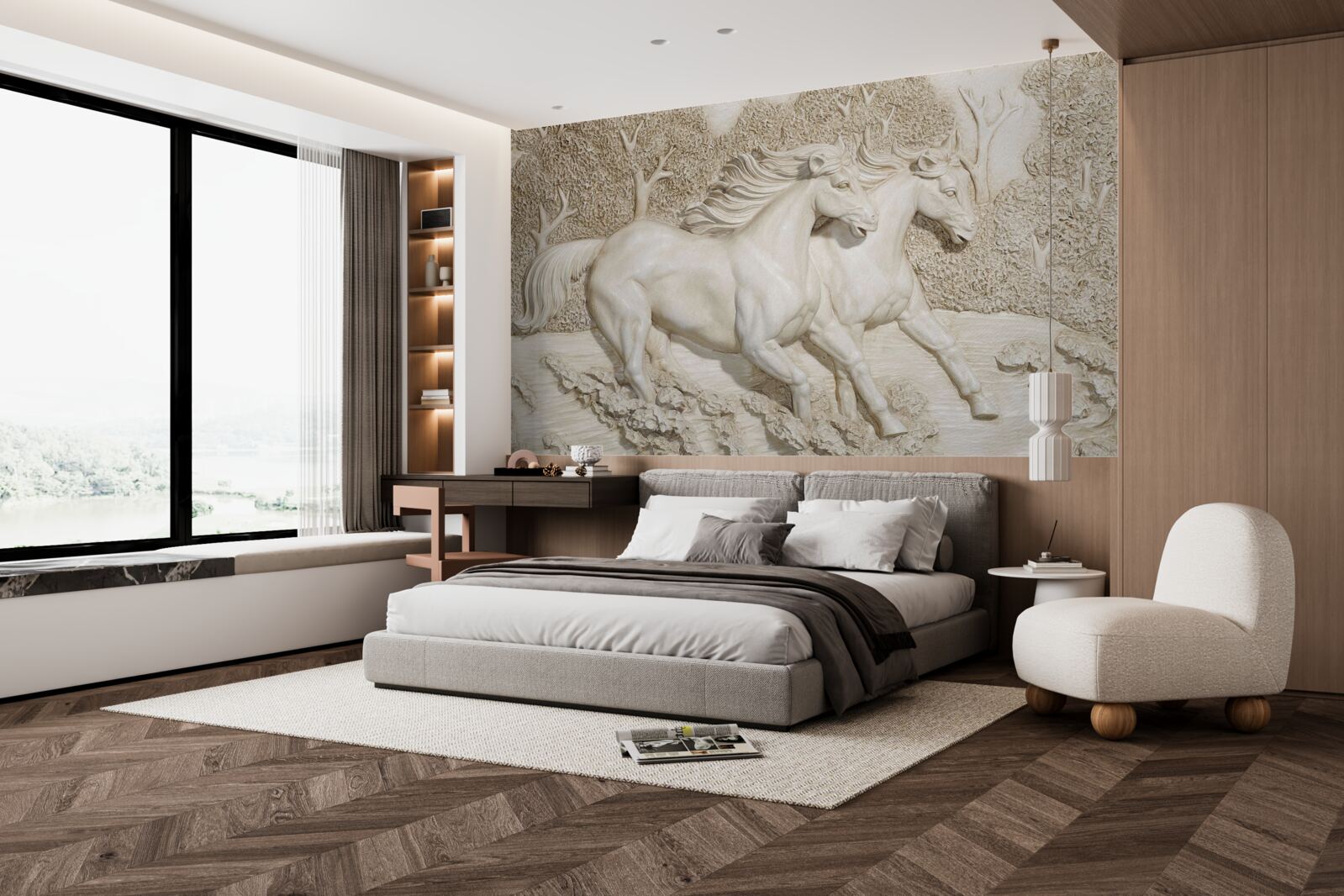 Fototapeta kone cválajú