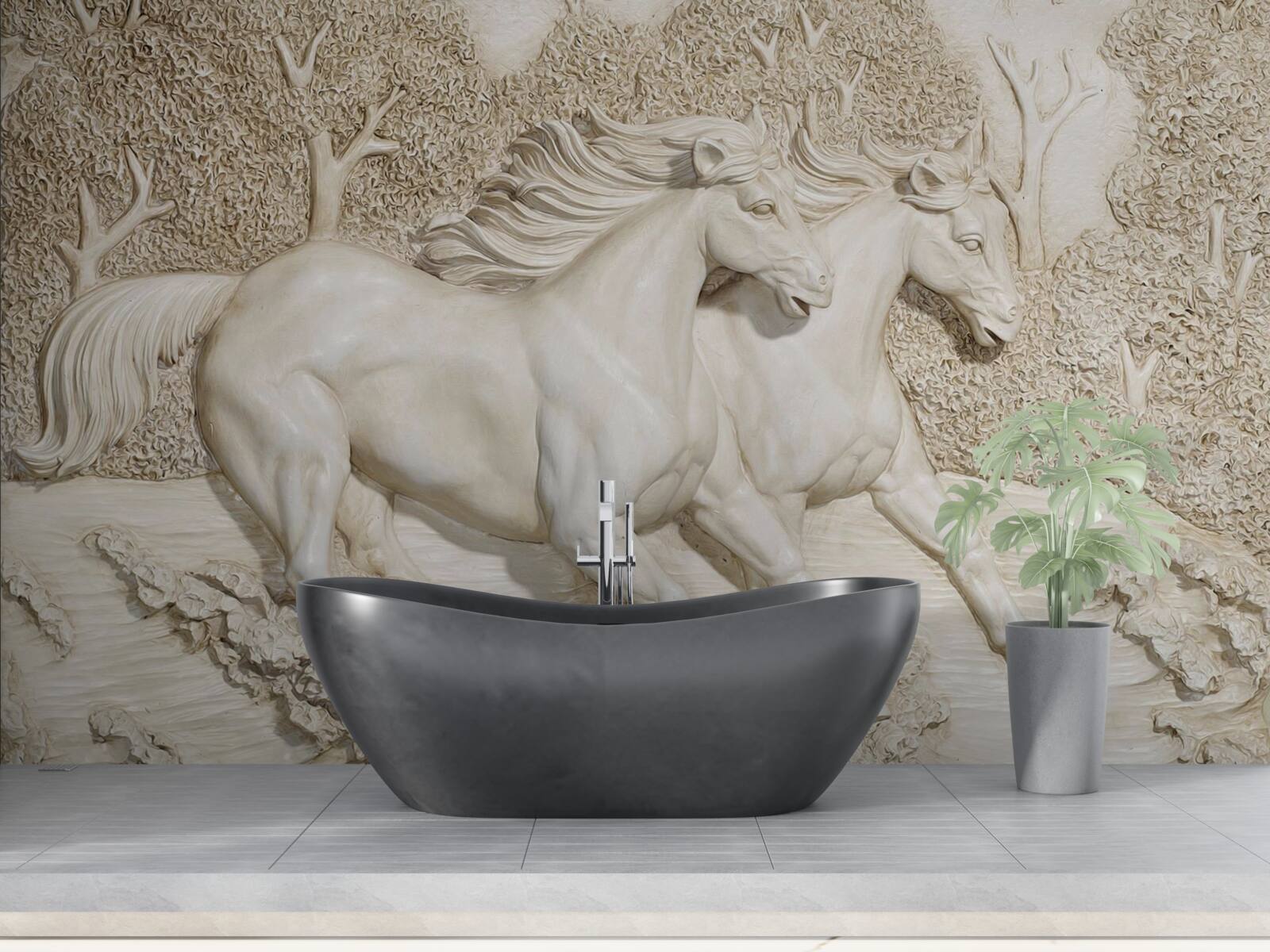 Fototapeta kone cválajú