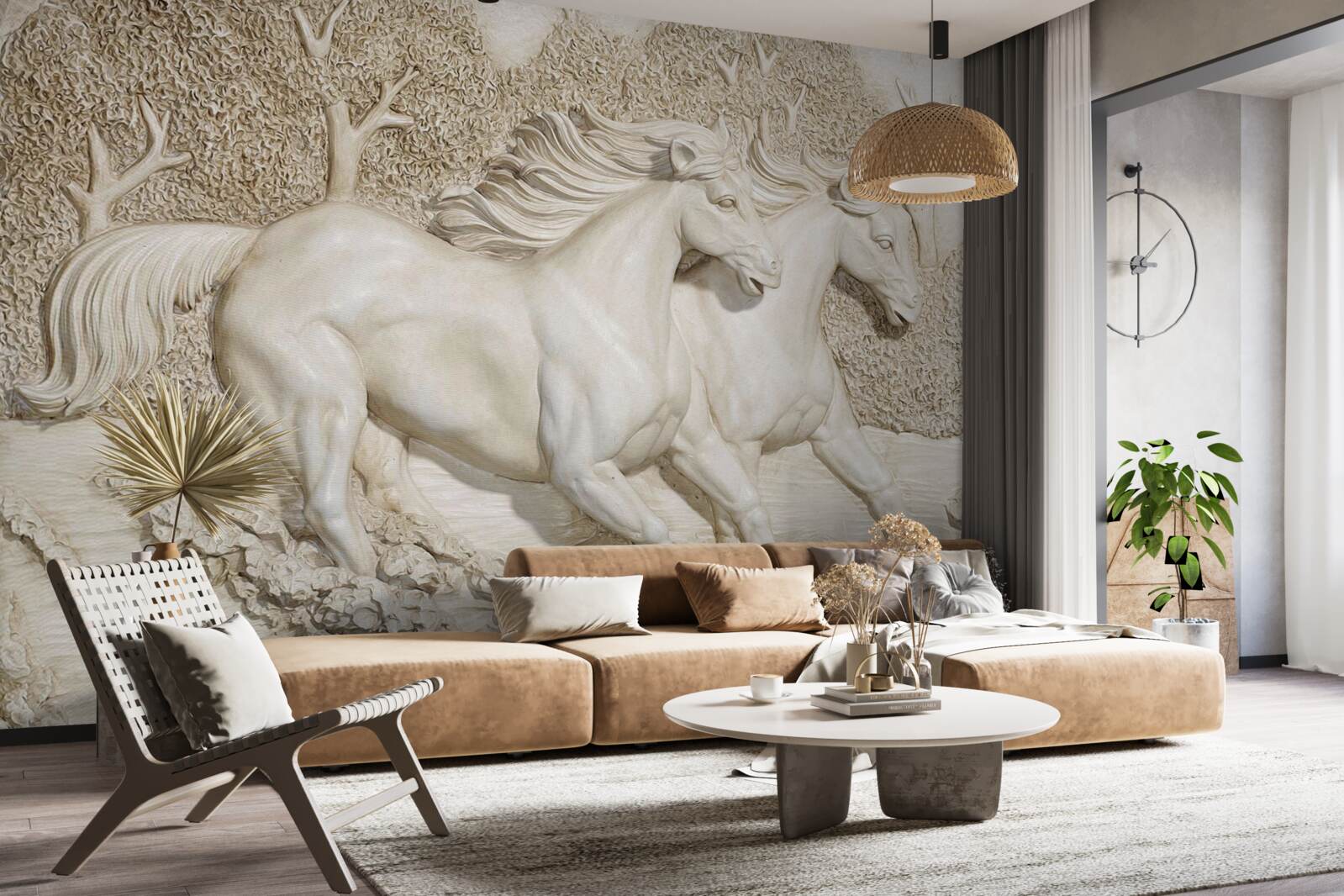 Fototapeta kone cválajú