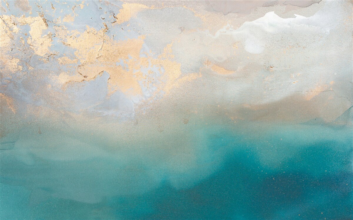 Fototapeta tyrkysovo sfarbené morské vlny prudko zúria