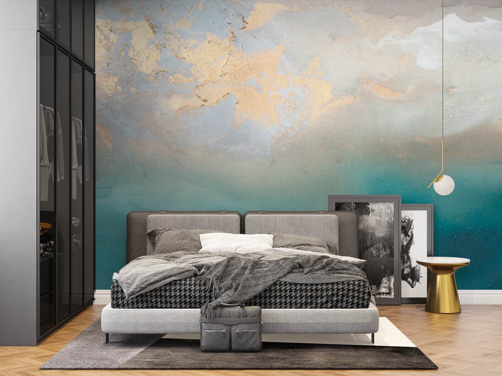 Fototapeta tyrkysovo sfarbené morské vlny prudko zúria