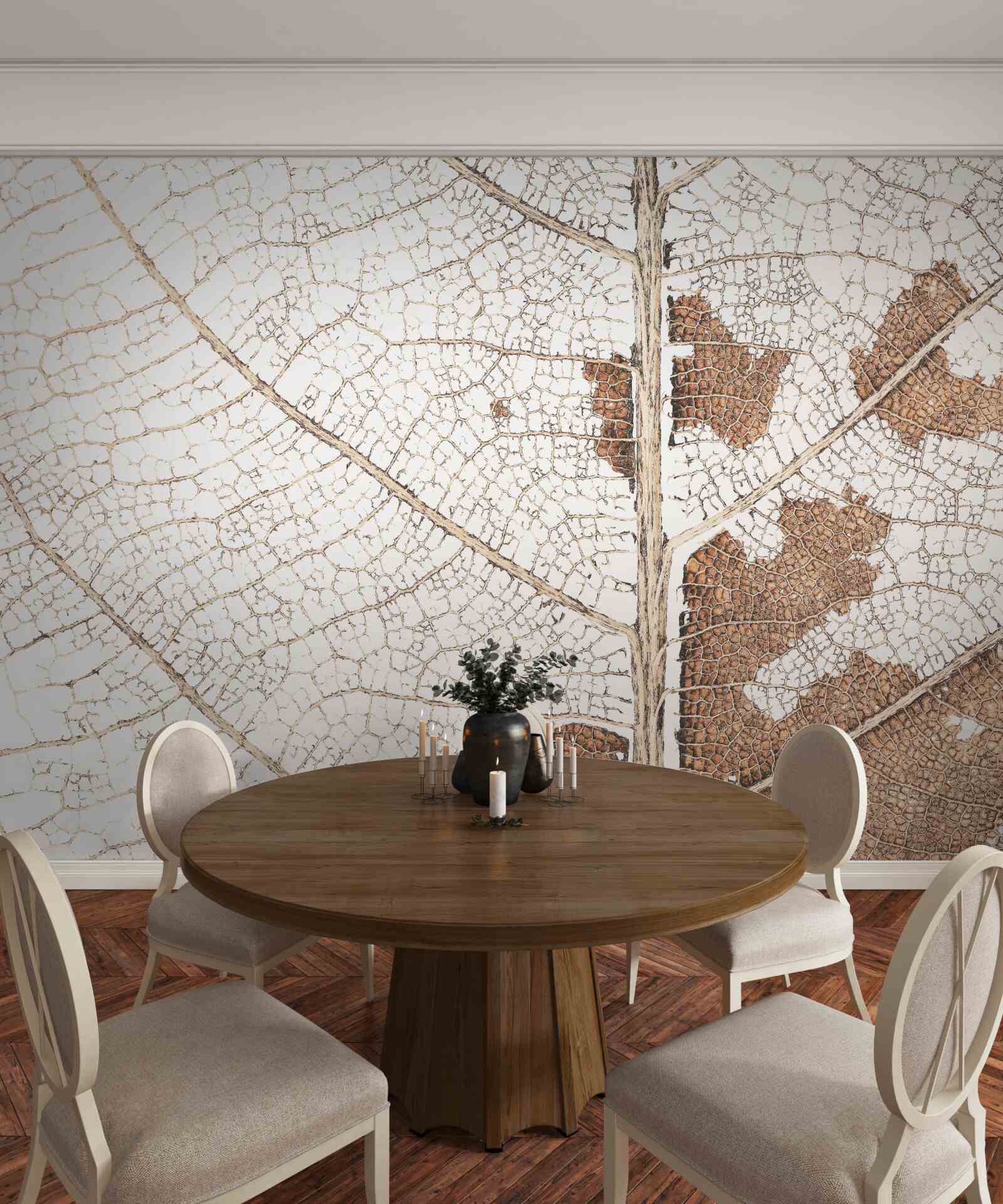 Fototapeta jesenné lístie s jedinečnou textúrou