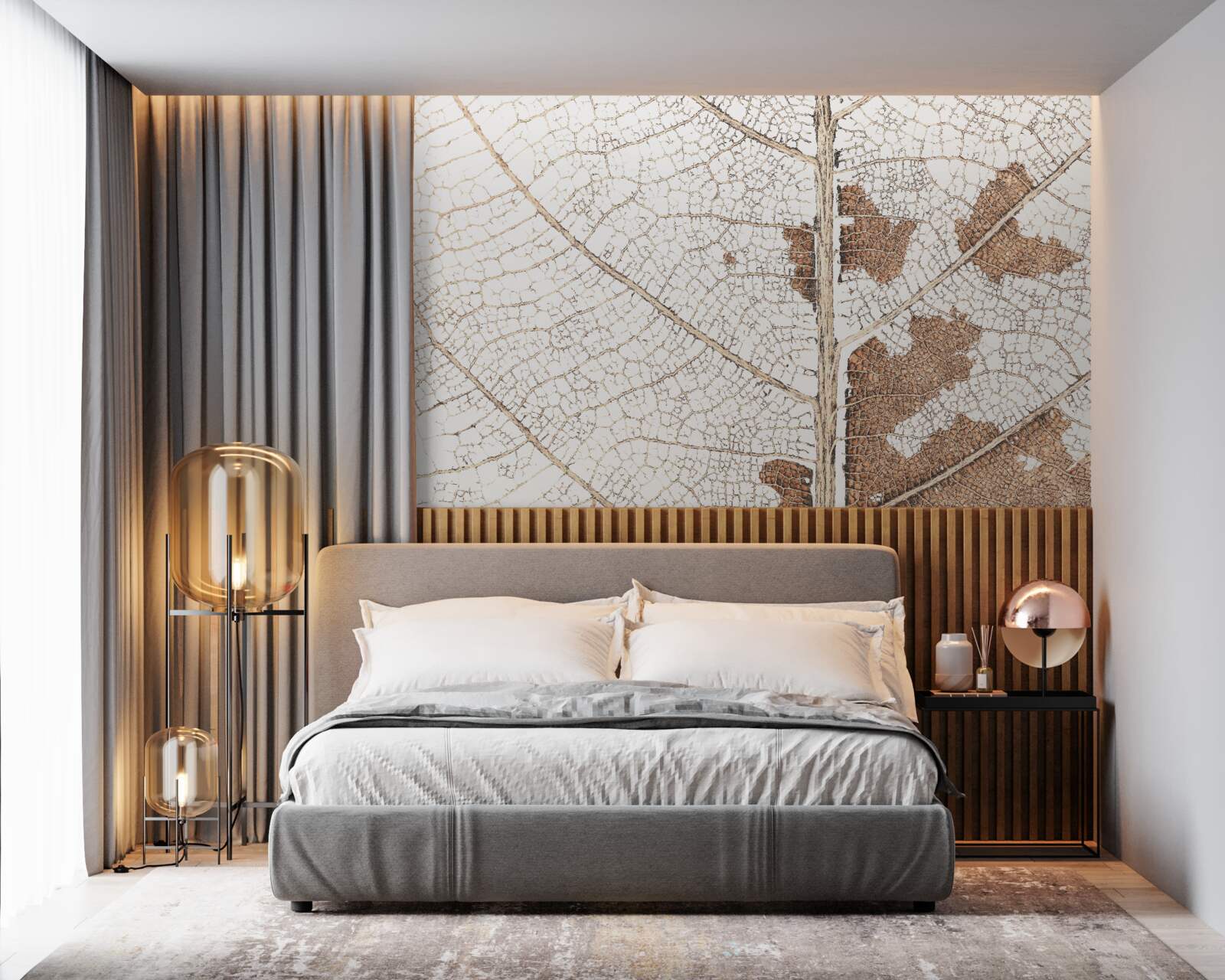 Fototapeta jesenné lístie s jedinečnou textúrou