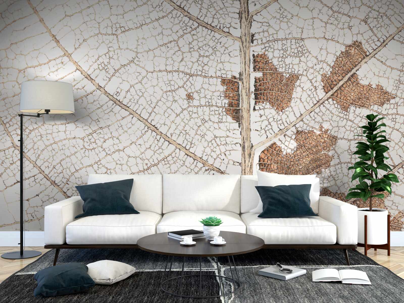 Fototapeta jesenné lístie s jedinečnou textúrou