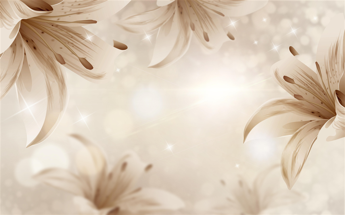 Fototapeta jemná kytica svetlých ľalií