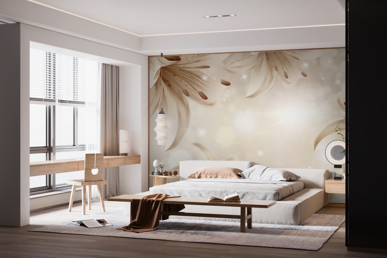 Fototapeta jemná kytica svetlých ľalií