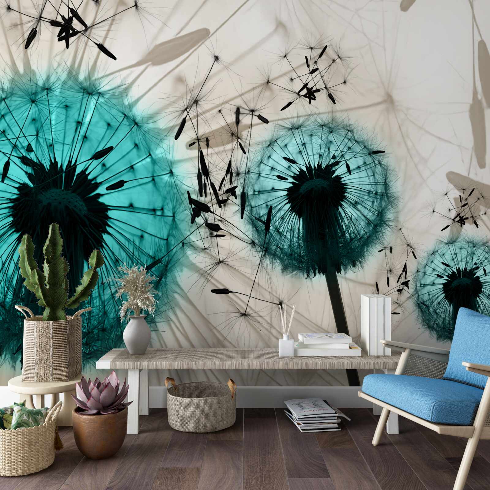 Fototapeta detailné zábery púpavy