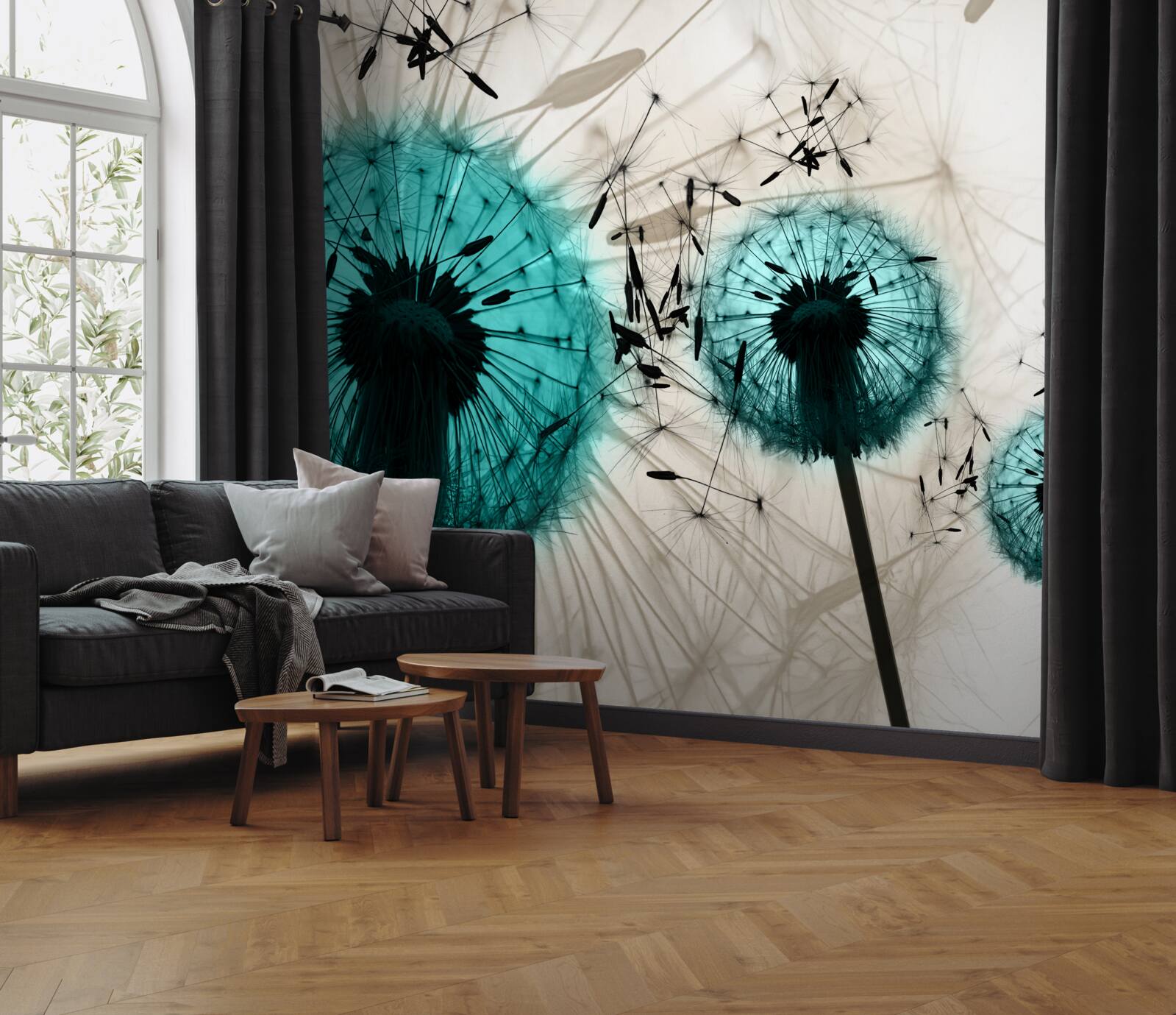 Fototapeta detailné zábery púpavy