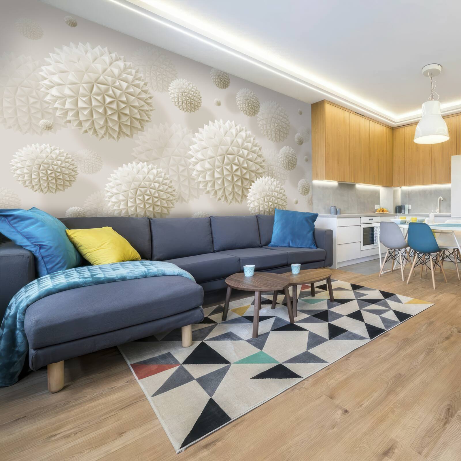 Fototapeta ostré gule plávajúce v stave beztiaže