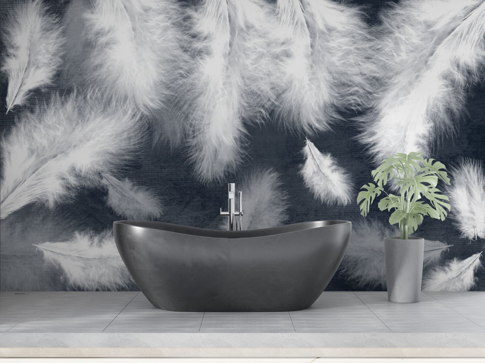 Fototapeta husté plávajúce perie