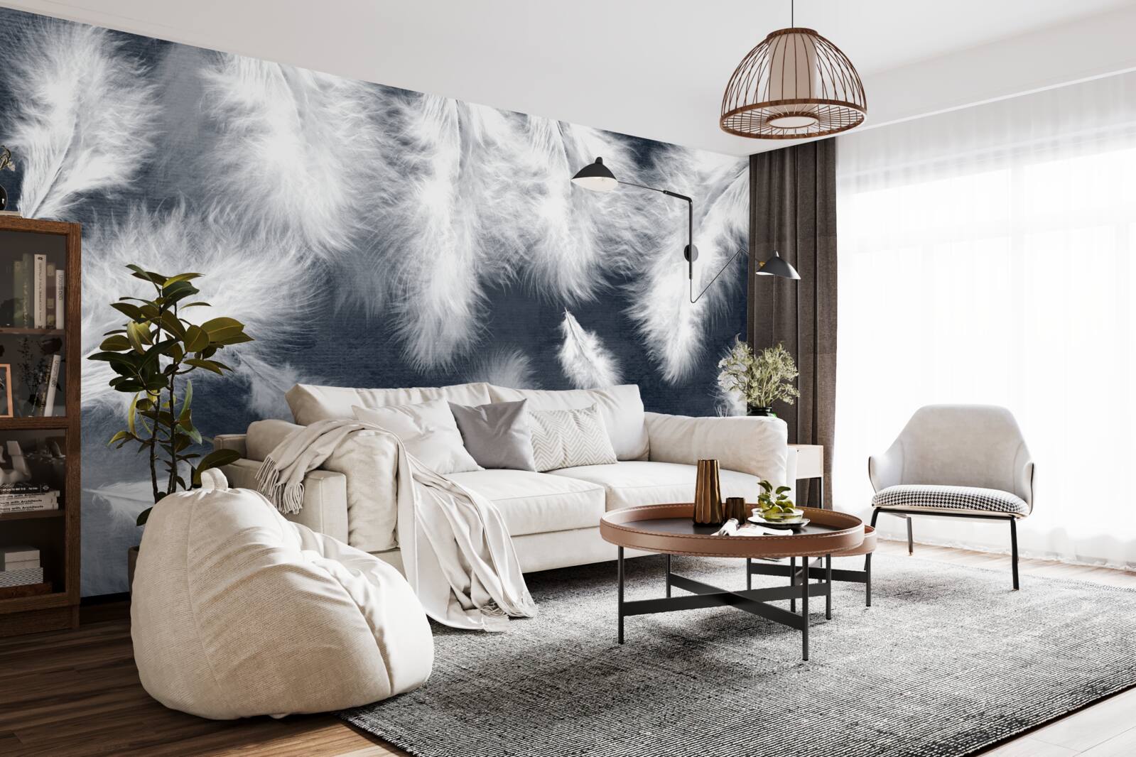 Fototapeta husté plávajúce perie