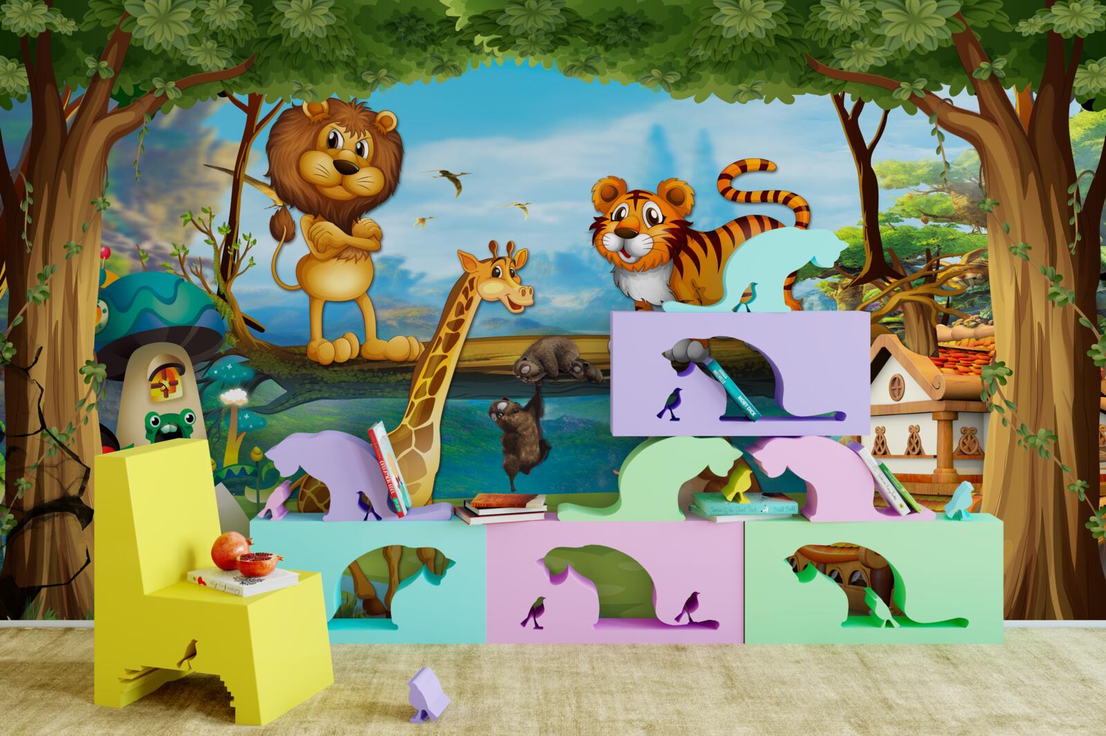 Fototapeta čarovné stvorenia v lese