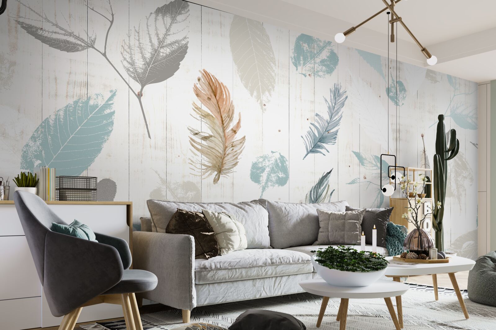 Fototapeta Stopy jesenných tropických listov