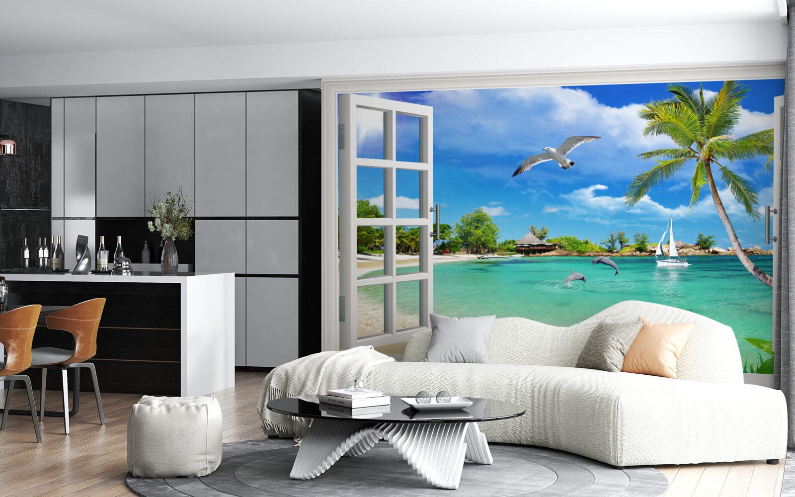 Photo wallpaper Pohľad z okna