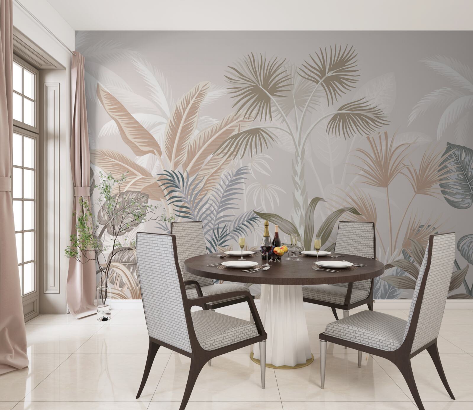 Fototapeta tropické rastliny v letných sprchách