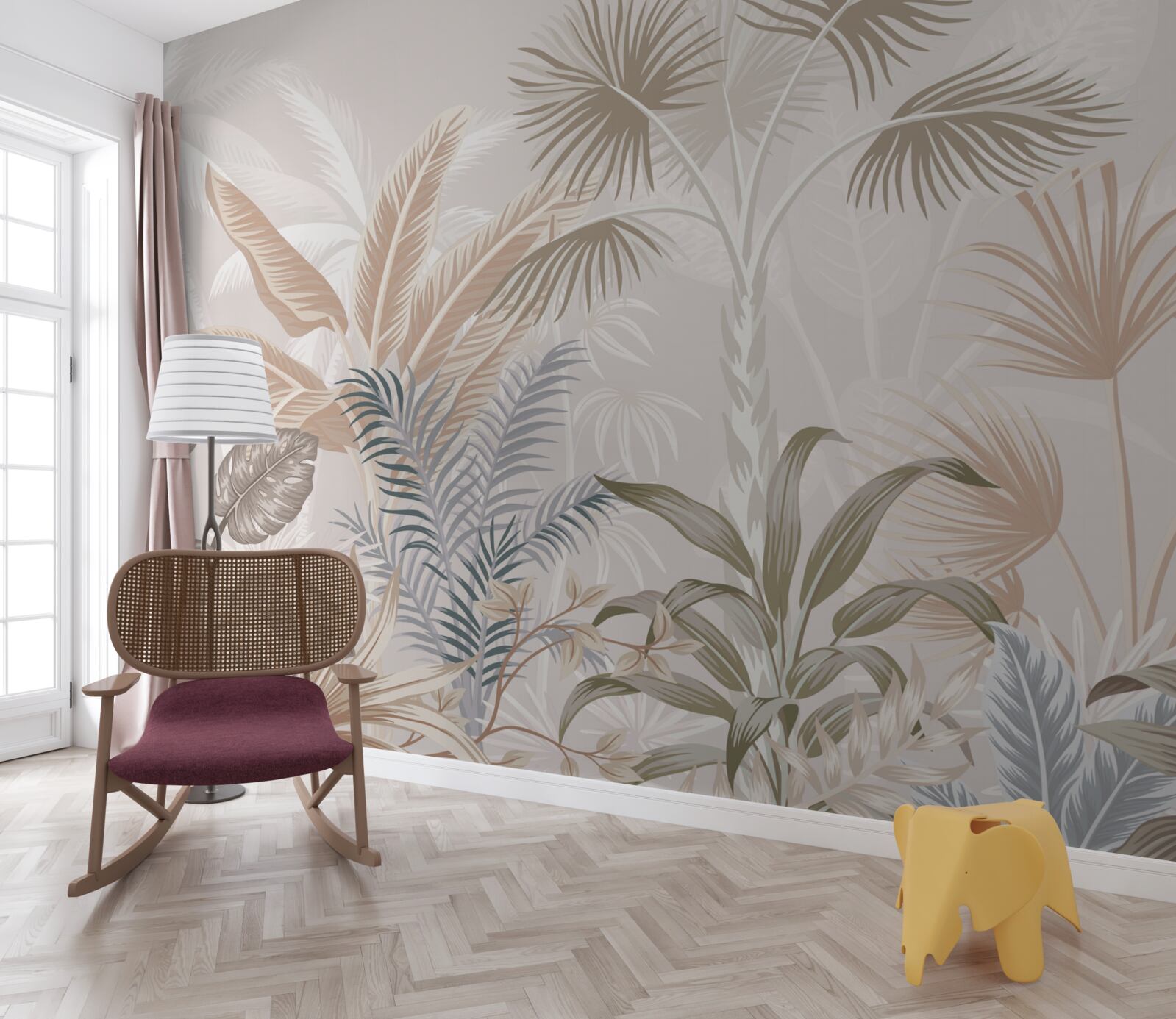 Fototapeta tropické rastliny v letných sprchách