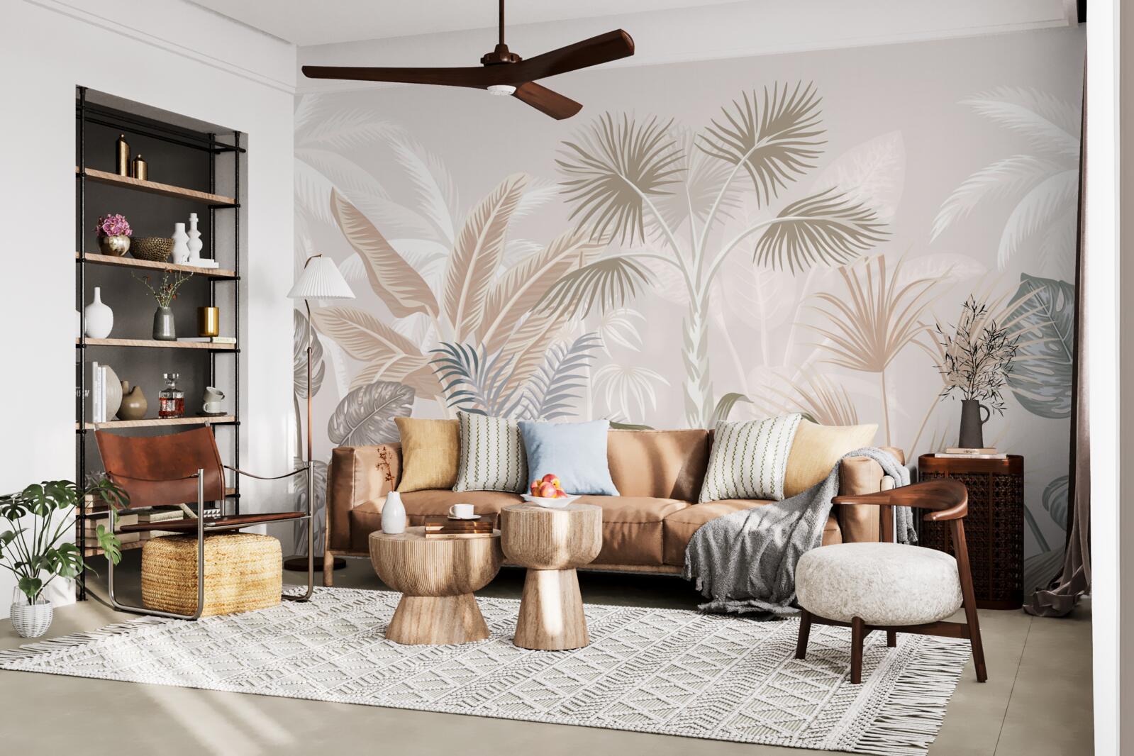 Fototapeta tropické rastliny v letných sprchách