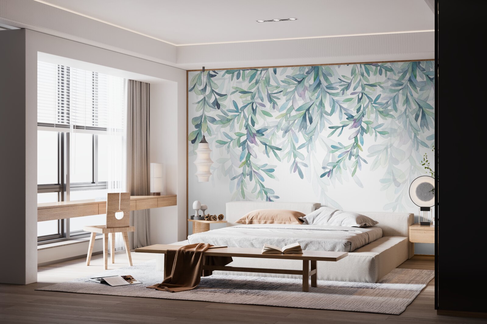 Fototapeta listy na konároch sa zelenajú