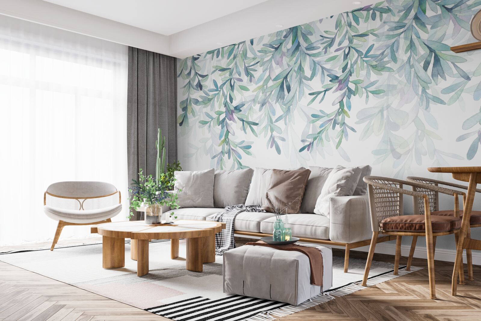 Fototapeta listy na konároch sa zelenajú