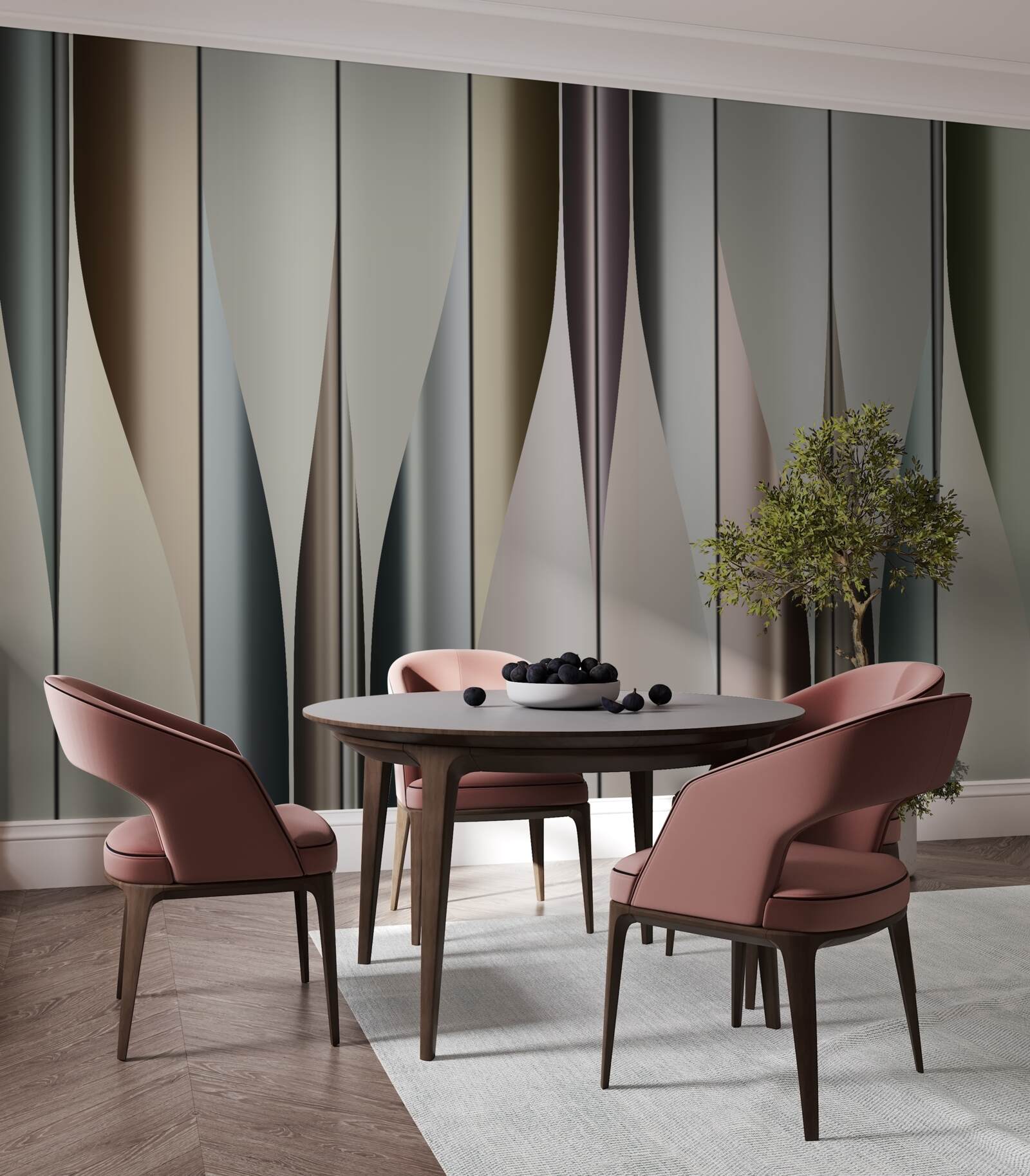 Fototapeta parketová doska položená vertikálne s ostrými koncami