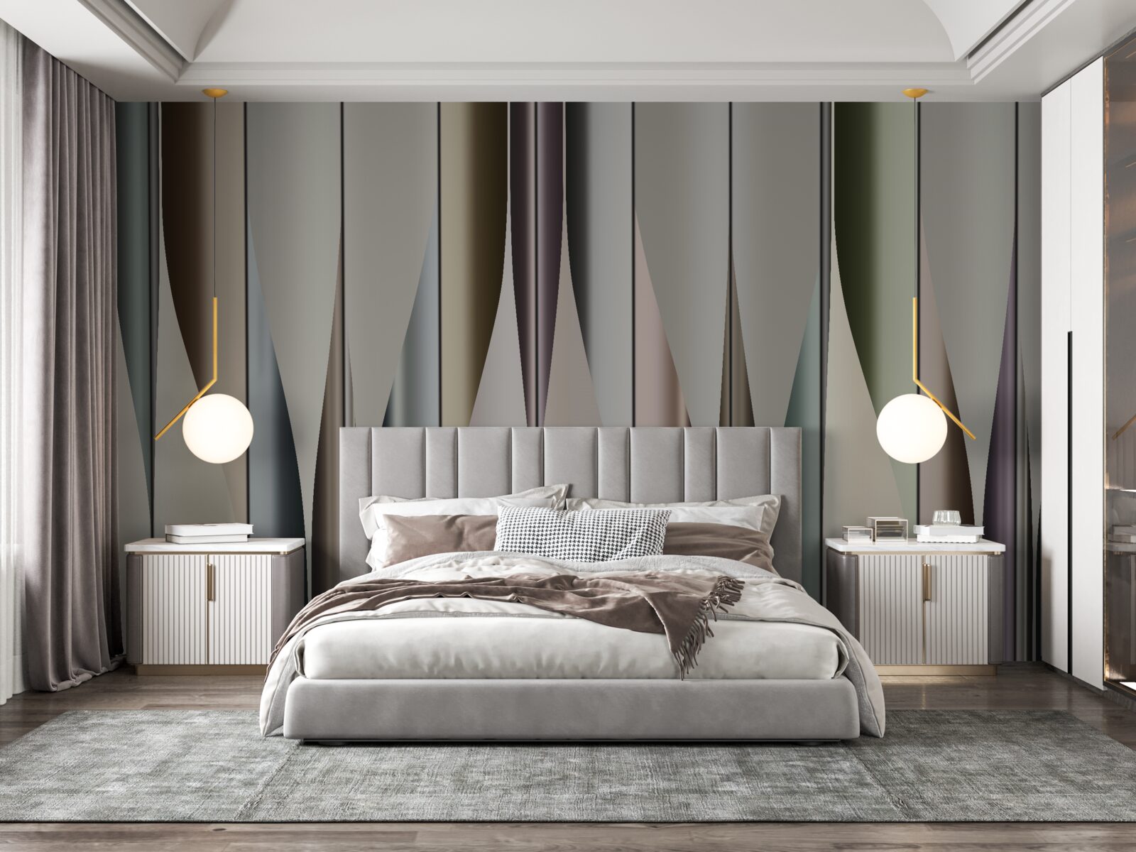 Fototapeta parketová doska položená vertikálne s ostrými koncami