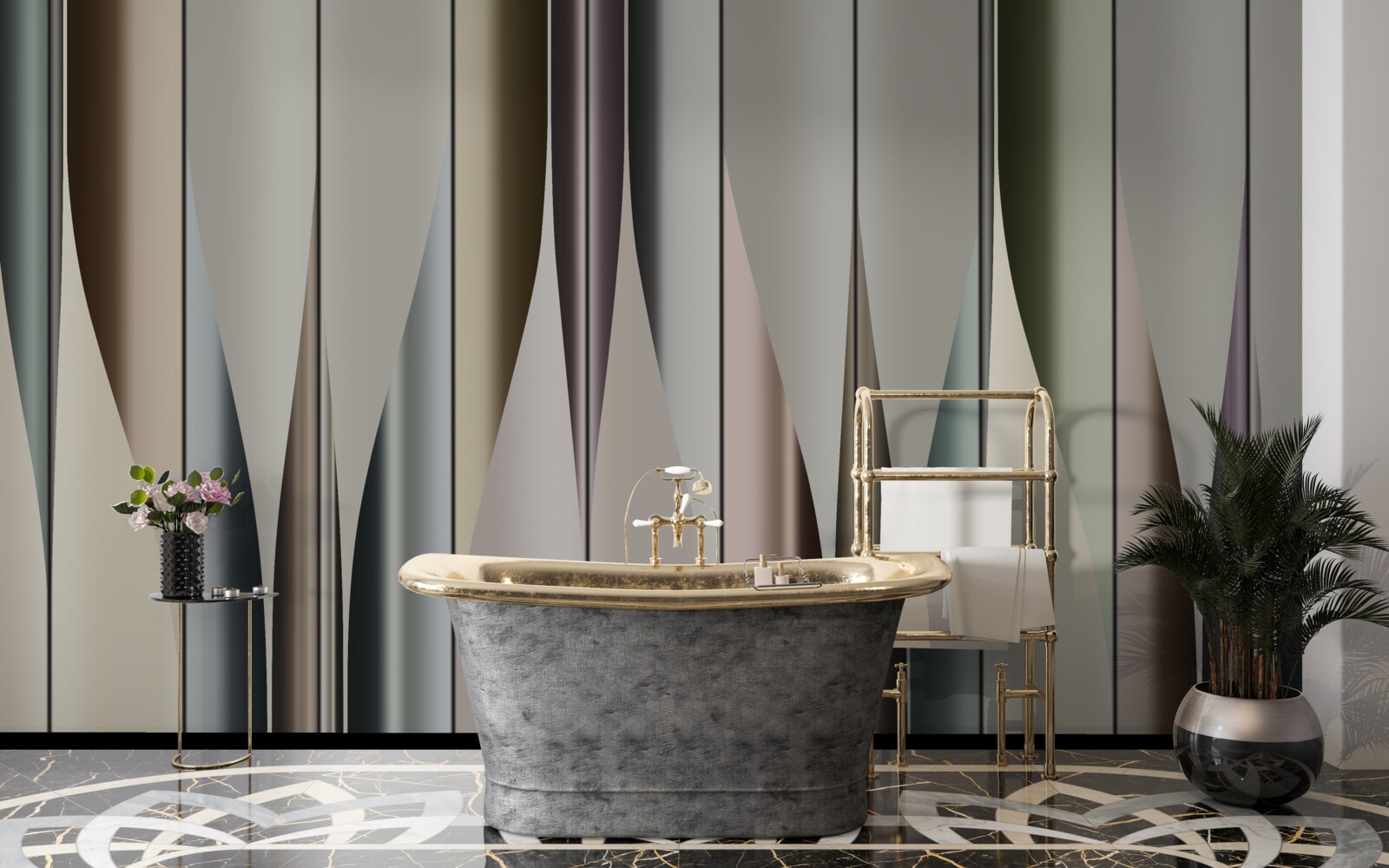 Fototapeta parketová doska položená vertikálne s ostrými koncami