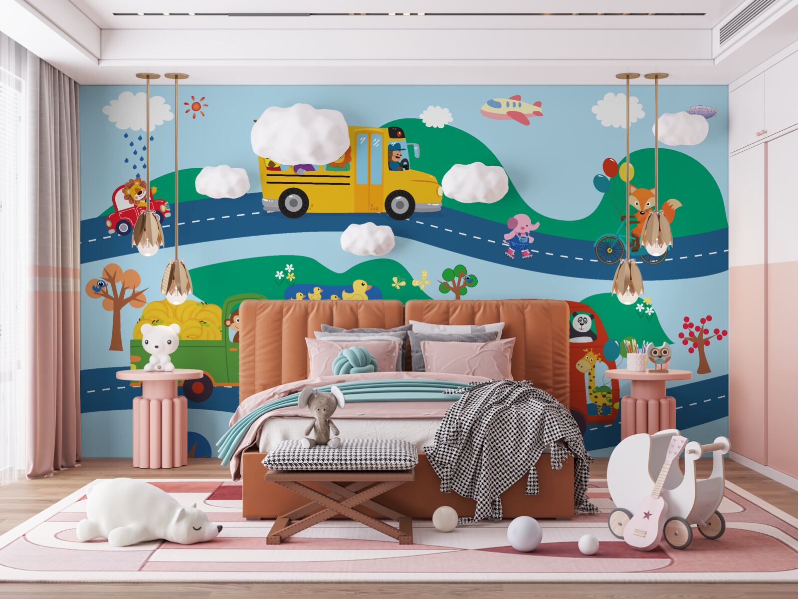 Fototapeta zvieratá sa prepravujú dopravou