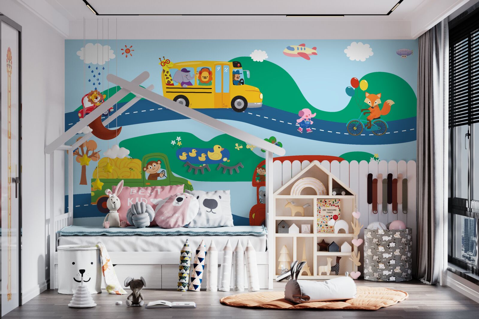 Fototapeta zvieratá sa prepravujú dopravou