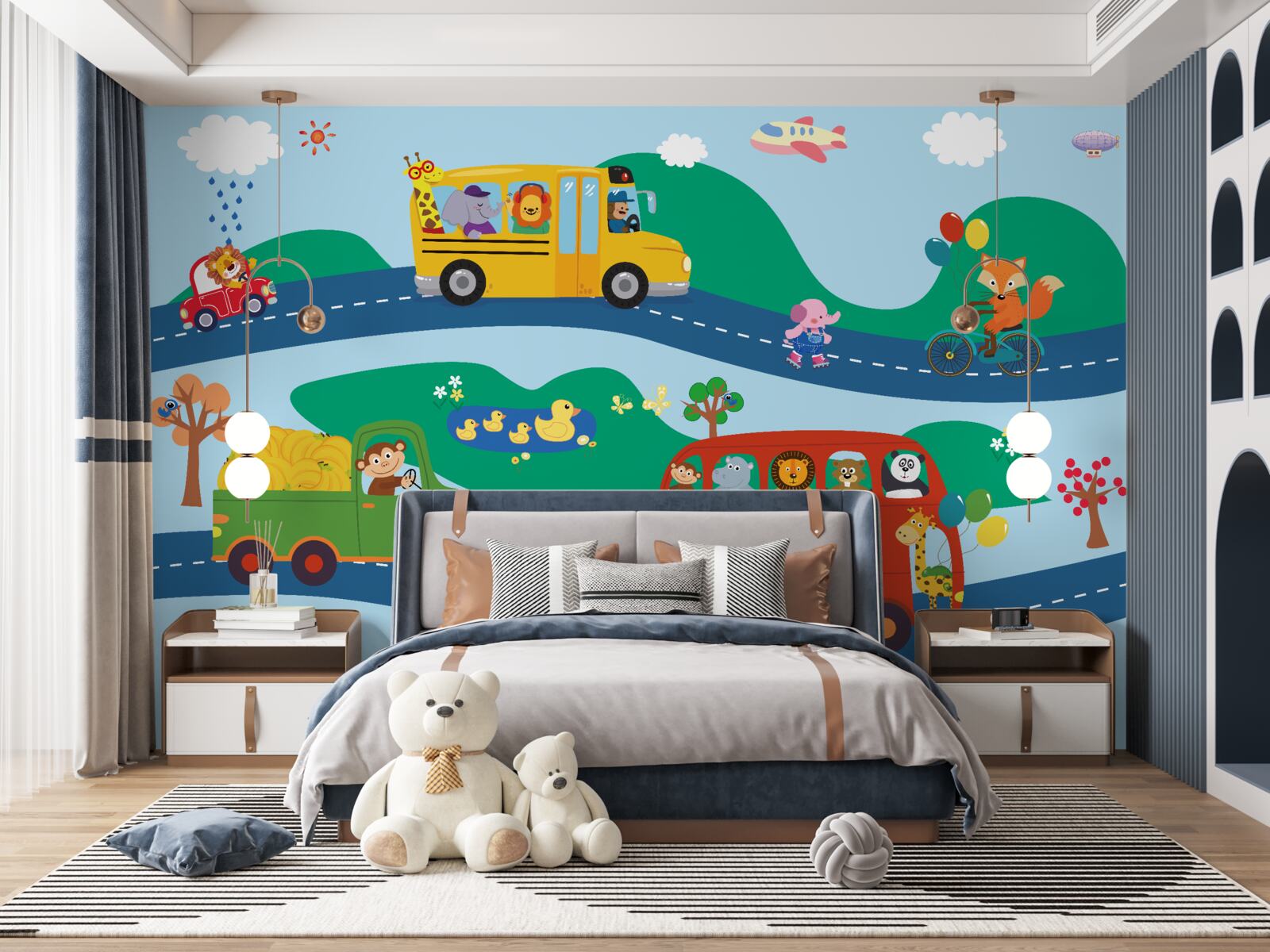 Fototapeta zvieratá sa prepravujú dopravou