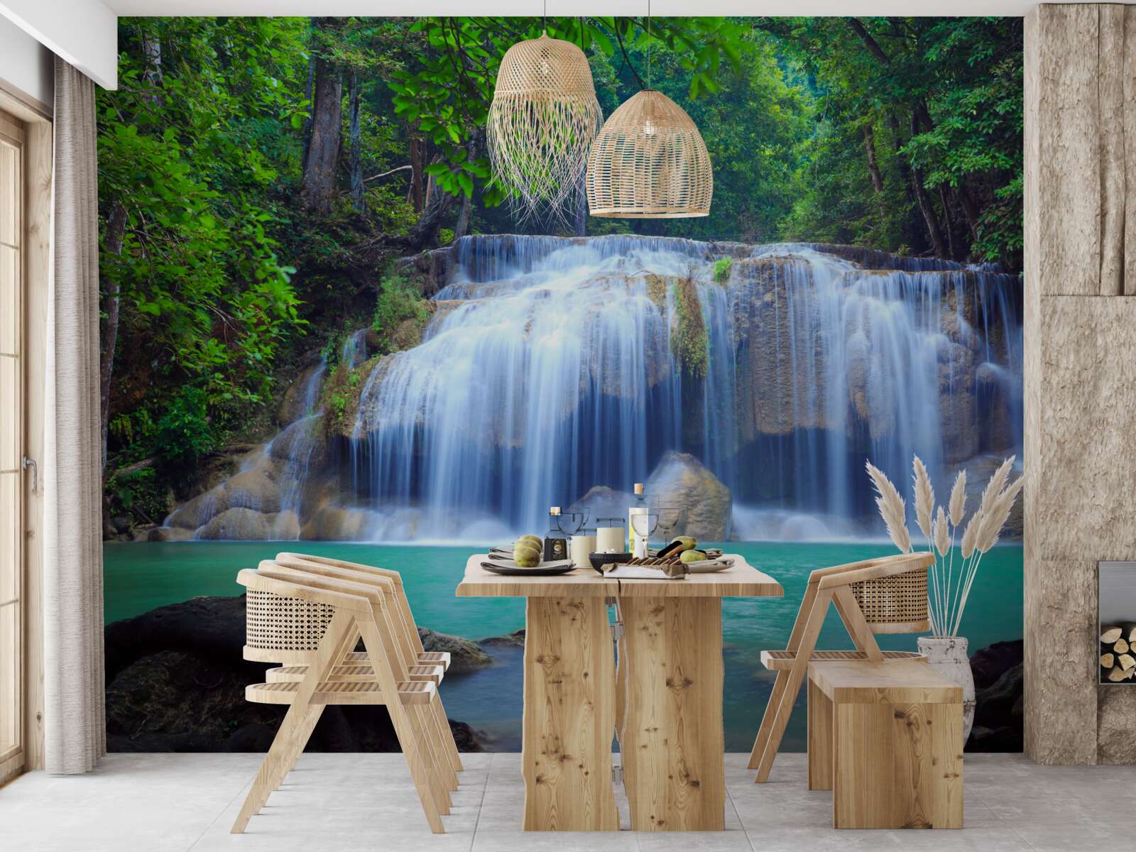 Fototapeta Vodopád erawan v kanchanaburi, thajsko