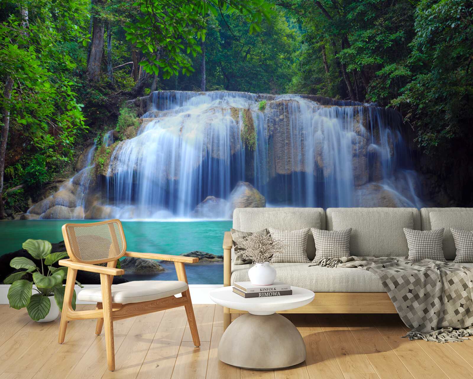 Fototapeta Vodopád erawan v kanchanaburi, thajsko