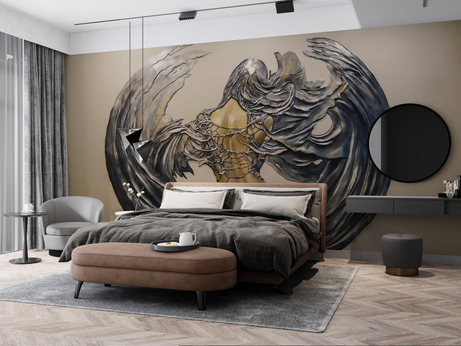 Fototapeta serafínov na stene