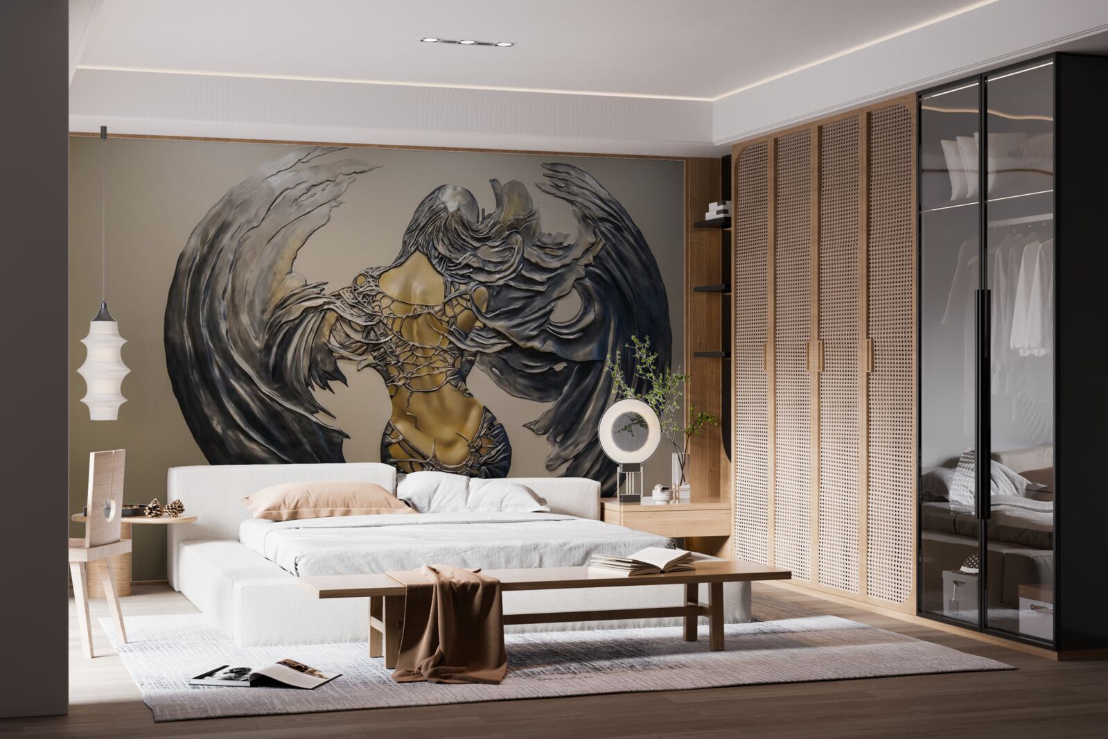 Fototapeta serafínov na stene