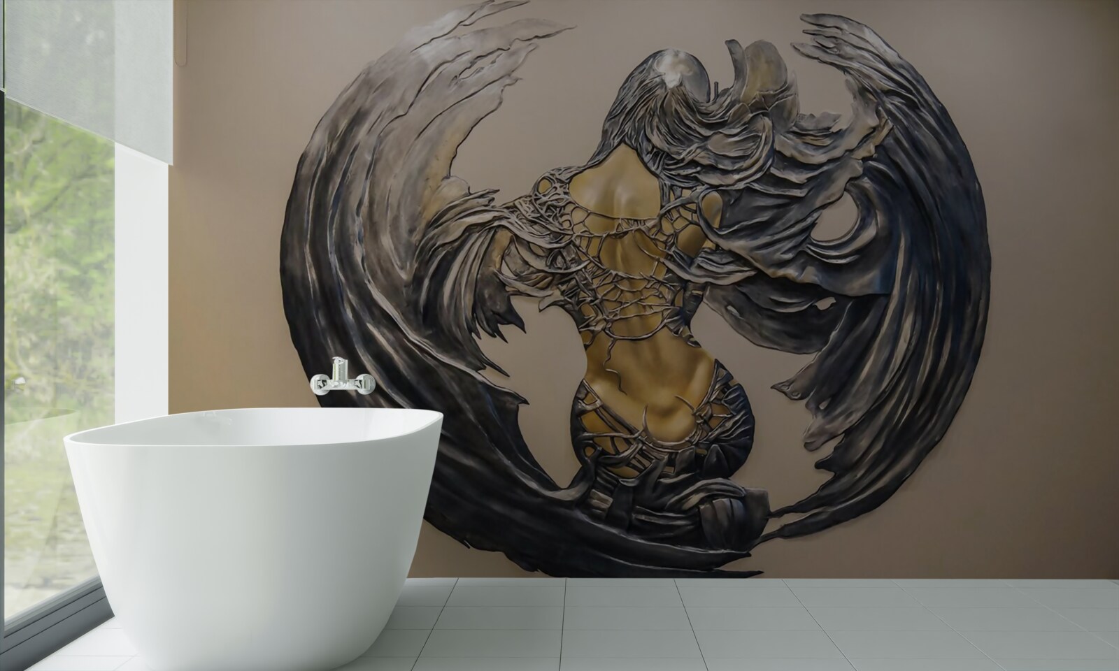 Fototapeta serafínov na stene