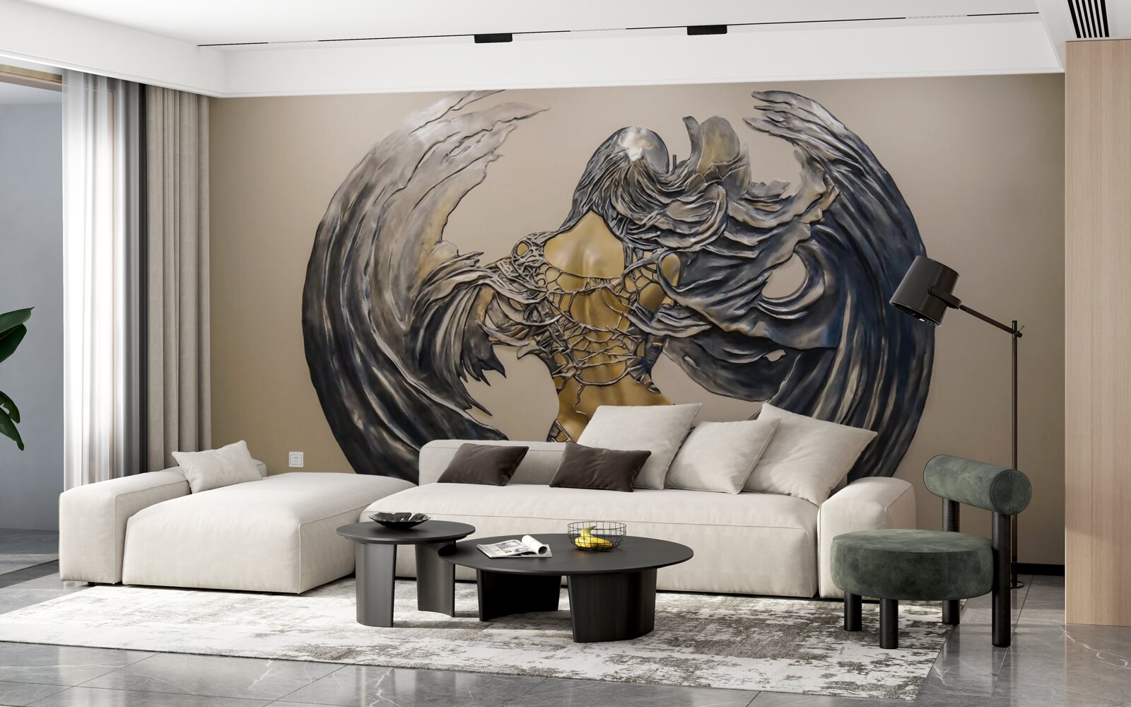 Fototapeta serafínov na stene