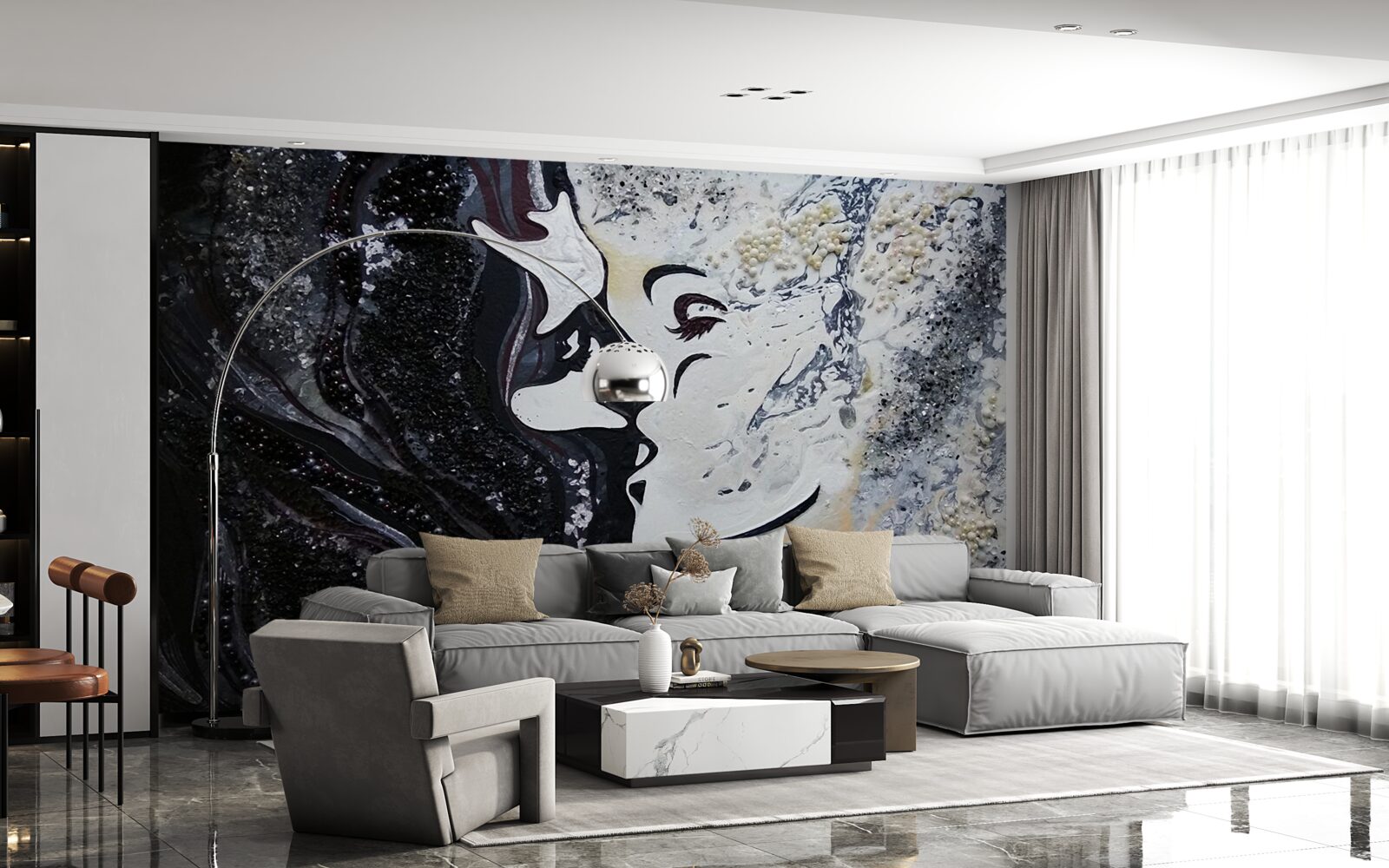 Fototapeta bozk vášne na stene