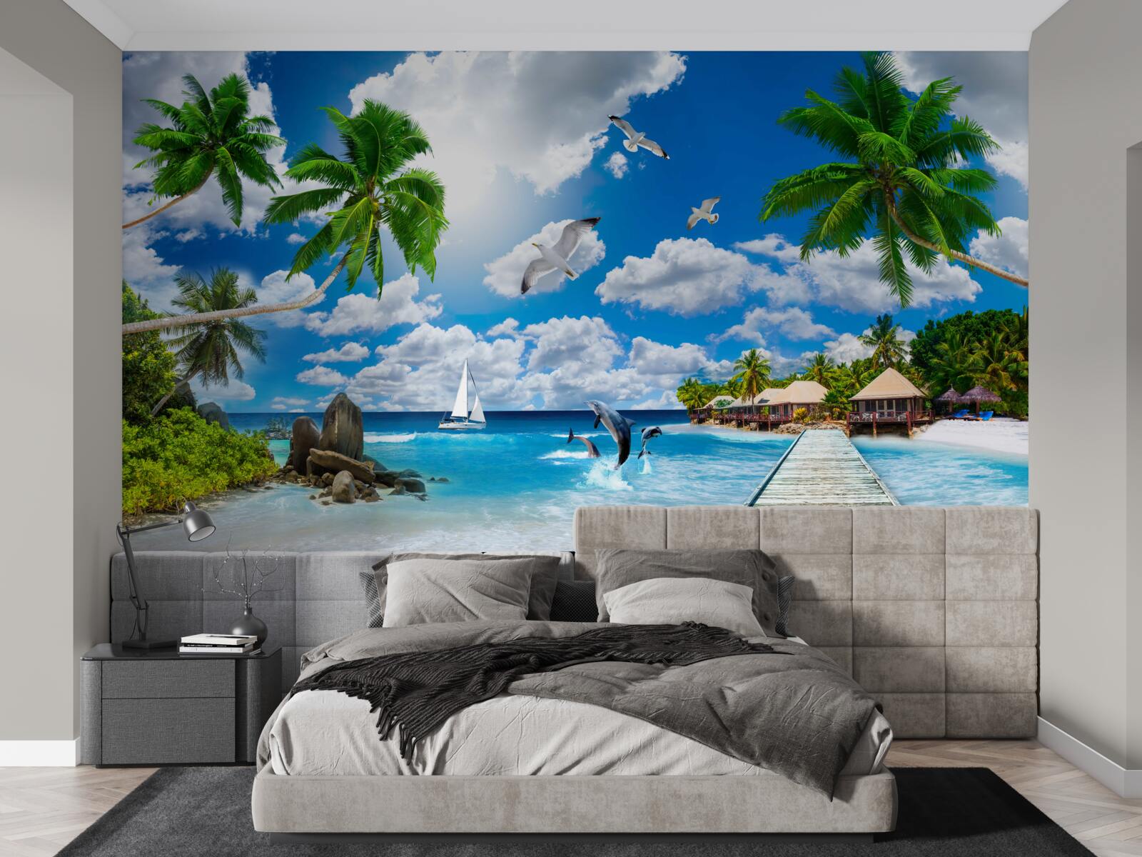 Fototapeta kúsok neba na stene