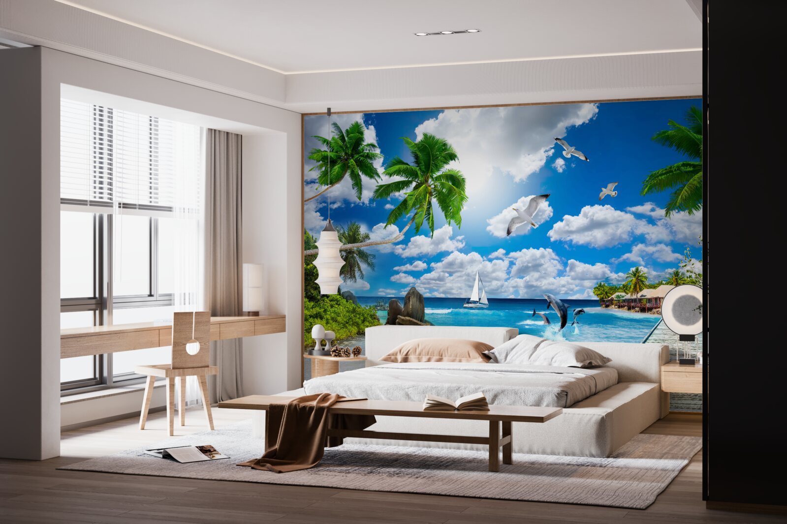 Fototapeta kúsok neba na stene